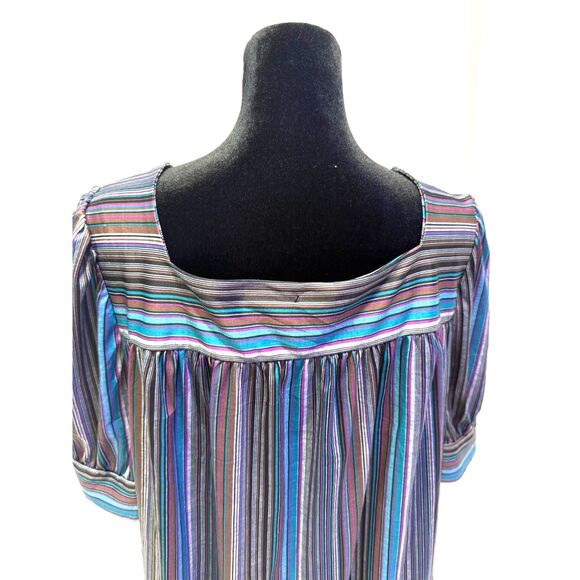 Anthony Richards vintage 70s poly midi shift / house dress / muumu - Picture 5 of 7